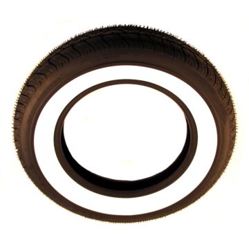 Band 165 x 80 x 15 Wit zijvlak 65mm breed (2 3/4inch) 165R15  European Classic