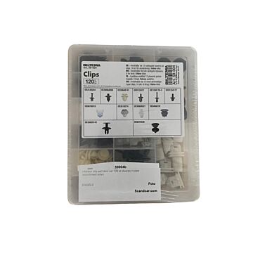 interieur clip set klem set 120 st diverse maten assortiment volvo