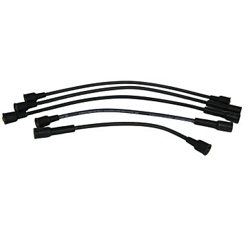 Bougiekabelset B18+B20 zwart silicon rubber inclusief bobinekabel