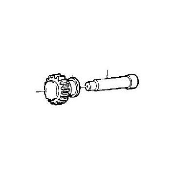 achteruit versnelling tandwiel as  240  260  740  760  940  940 SE  960 M45 M46 M47 (	1232247)