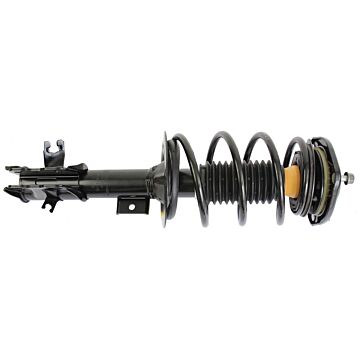 schokbreker set met veer en veerpoot lager S40 V40 compleet klaar voor montage veerpoot links