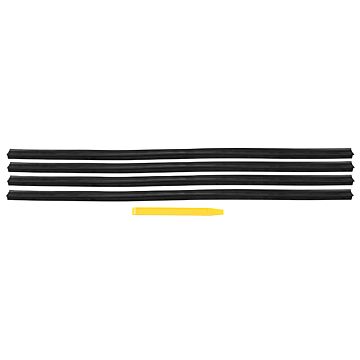Rubber portier ruit schraaprubber 240+260 set a 4 stuks 1255967 1255968 3540121 3540123 1021466 1021467