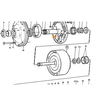 Ring voor PNP Schakelaar Automatische Transmissie Volvo 850 - S70 - V70 - XC70 - S40 - V40 - 940 - 960 - S90 - V90 - S80 - S60 - XC90