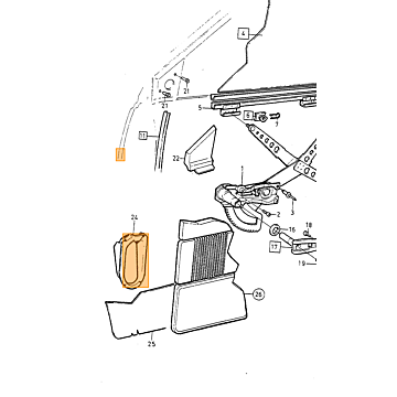 Handle achterklep V90 960