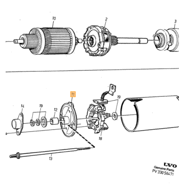 Startmotor 1.7kW Volvo 850 - 960 - S90 - V90 - S80