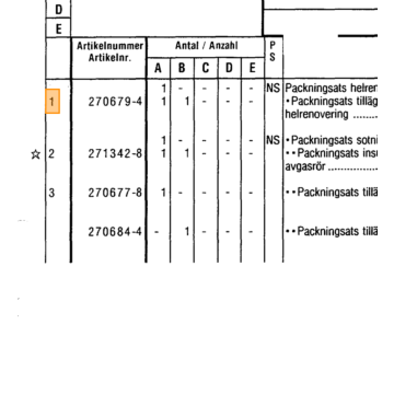 Bout deksel distributieriem 240 b21 b23 L 70 M6