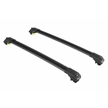 Dakdragers zwart voor aan roofrail/dakrail  Volvo V70 1997-2016  max 75kg dakrail  wing vorm  voor weinig windgeruis