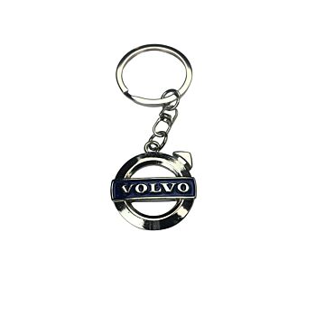 Sleutelhanger Volvo chroom rond - niet direct op voorraad - neem contact op met onze klantenservice - 