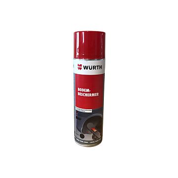Spuitbus bodembescherming underbody coating niet overschilderbaar bitumen zwart 500ml Wurth