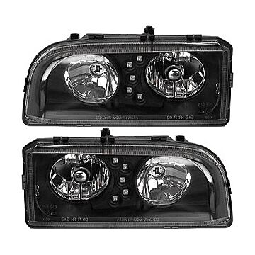 Volvo Strålkastare svart design V&H Volvo part no _Black_B