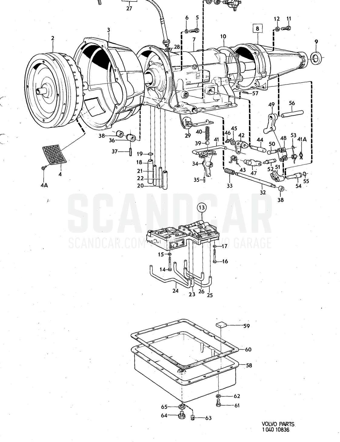 Illustration Sats Kit - sprängskiss, Övriga delar, Volvo 140-serien upp till 1972