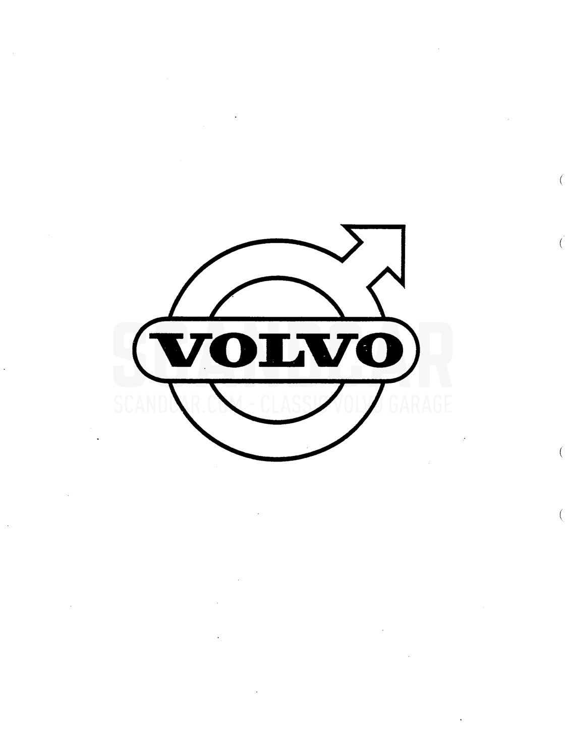 Tools - sprängskiss, Diverse utrustning, Volvo P1800 S