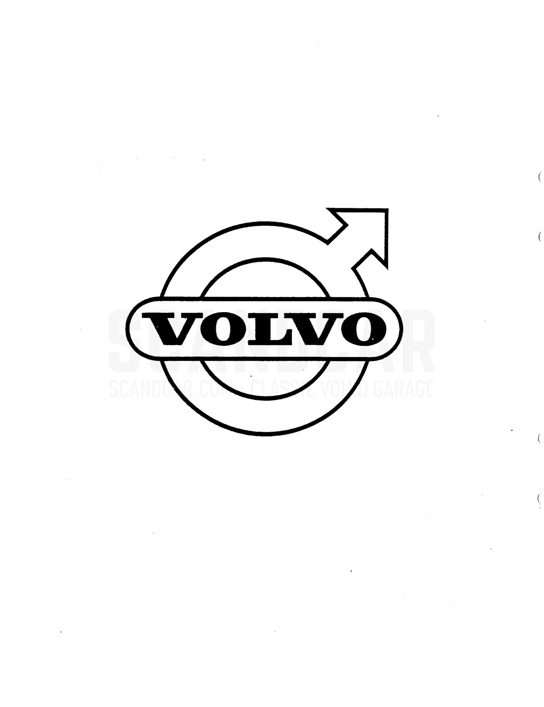 Exhcust system - sprängskiss, Bränsle- och avgassystem, Volvo P1800 S