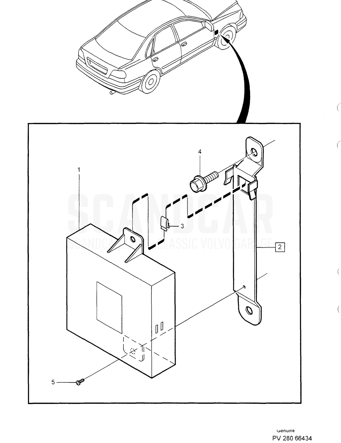IGNITION SYSTEM - sprängskiss, Övriga delar, Volvo S40/V40-serien från 1996